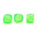 4 20 or 50 Pieces: Bright Green Dice Spacer Beads