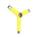 All In 1 Skateboard Tool Y Shaped Tool for Skateboards Longboards Mini Skateboards Cruisers (Yellow)