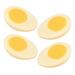 4pcs Fake Eggs Novelty Artificial Food Models Boiled Egg Photography Props Boiled Egg Model