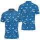 Men's Polo Shirt Hawaiian Polo Shirt Golf Shirt Shark Graphic Prints Turndown Black Yellow Blue Outdoor Street Short Sleeves Print Button-Down Clothing Apparel Fashion Designer Casual Soft