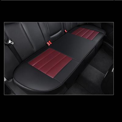 Premium PU Car Seat Cover Back Seat Protector Works with 95 % of Vehicles Padded Anti-Slip Full Wrapping Edge Car Interior Accessories for Men Women Four Seasons 1PCS