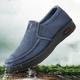 Men's Loafers Slip-Ons Casual Shoes Slip-on Sneakers Comfort Shoes Casual Outdoor Daily Canvas Breathable Comfortable Slip Resistant Loafer Blue Grey Summer Spring