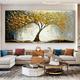 Handmade Oil Painting Canvas Wall Art Decor Original life Tree Abstract Landscape Painting for Home Decor With Stretched Frame/Without Inner Frame Painting