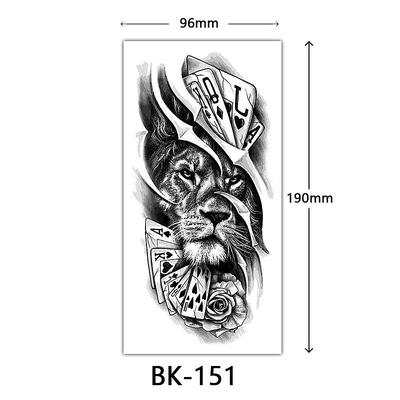 cross-border exclusive sketch flower tattoo stickers sketch tattoo stickers rose flower black and white flower tattoo