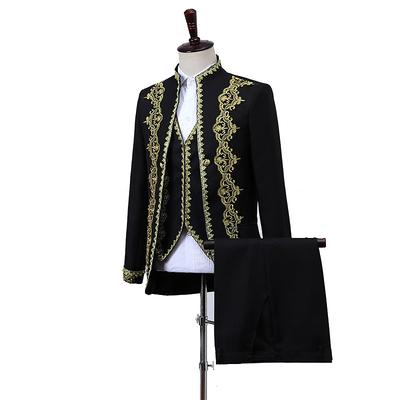 Retro Vintage Rococo Medieval Pants Suits Blazers Waistcoat Prince Gentleman Aristocrat Men's Event / Party Carnival of Venice Festival Adults Coat Vest Pants