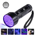 UV LED Flashlights Outdoor 51 LEDs 395nm Ultra Violet Torch Light Lamp Blacklight Detector for Dog Urine Pet Stains and Bed Bug