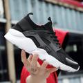 Men's Women's Sneakers Running Shoes Athletic Cushioning Breathable Lightweight Soft Gym Workout Running MD (Phylon) Breathable Mesh Summer Spring Black White Green Black White