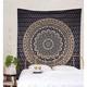 Mandala Bohemian Large Wall Tapestry Art Decor Blanket Curtain Hanging Home Bedroom Living Room Dorm Decoration Boho Hippie Psychedelic Floral Flower Lotus Indian