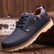 Men's Sneakers Casual Shoes Comfort Shoes Hiking Walking Vintage Business Classic Outdoor Daily Leather Warm Lace-up Black Blue khaki Summer Spring