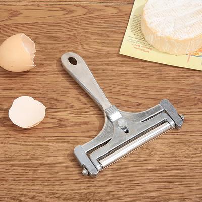 Stainless Steel Wire Cheese Slicer Adjustable Thickness Cheese Cutter for Soft, Semi-Hard Cheeses Kitchen Cooking Tool