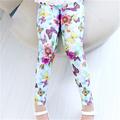 Kids Girls' Leggings Floral Active Outdoor 3-7 Years Fall Colorful butterfly Star Heart Flower