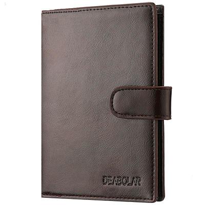 Credit Card Holder Wallet PU Leather Name Card Holder Luxury Waterproof Multi for Men, Back to School Gift