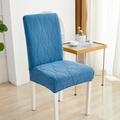 Dining Chair Cover Stretch Chair Seat Slipcover Suede Water Repellent Soft Plain Solid Color Durable Washable Furniture Protector For Dining Room Party