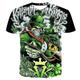 St.Patrick's Day Men's T shirt Tee Floral Graphic Prints Saint Patrick Day Round Neck Green Dark Green Green / White 3D Print Casual Daily Short Sleeve 3D Print Clothing Apparel Fashion Classic /