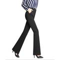Women's Dress Work Pants Bootcut Pants Trousers Mid Waist Basic Daily Black 1# Black S M Summer
