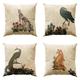 Famous Painting Double Side Pillow Cover 4PC Inspired by William Morris Soft Decorative Square Cushion Case Pillowcase for Bedroom Livingroom Sofa Couch Chair