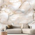 Marble Abstract Golden Grey Line 3D Wallpaper Roll Mural Wall Covering Sticker Peel and Stick Removable PVC/Vinyl Material Self Adhesive/Adhesive Required Wall Decor for Living Room Kitchen Bathroom