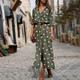 Women's Shirt Dress Maxi long Dress Winter Dress Daily Date Polyester Fashion Elegant Shirt Collar Print Long Sleeve Summer Spring Fall 2022 Regular Fit Black Army Green Red Polka Dot Round Dots S M