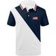 Men's Polo Shirt Golf Shirt Graphic Prints National Flag Turndown White Navy Blue Blue Dark Blue Light Blue Outdoor Street Short Sleeves Print Button-Down Clothing Apparel Sports Fashion Streetwear