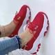 Women's Blue Suede Casual Sneakers - Comfortable Lace-Up Walking Shoes with Chunky Sole for Everyday Wear