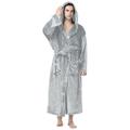 Men's Pajamas Robe Bathrobe Robes Gown 1 PCS Pure Color Fashion Soft Home Bed Spa Polyester Warm Long Robe Basic Winter Fall Wine Navy Blue