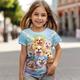 Girls' 3D Dog Tee Shirts Short Sleeve 3D Print Summer Active Fashion Cute Polyester Kids 3-12 Years Crew Neck Outdoor Casual Daily Regular Fit