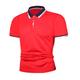 Men's Golf Shirt Polo Outdoor Daily Polo Collar Ribbed Polo Collar Short Sleeve Casual Solid Color Button Front Summer Spring Fall Regular Fit Black White Red Navy Blue Blue Orange Golf Shirt
