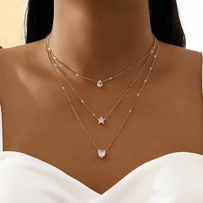 Women's necklace Vintage Outdoor Heart Necklaces