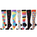 Men's Women's Compression Socks Crew Socks Cycling Socks Bike Socks Sports Socks Road Bike Mountain Bike MTB Bike / Cycling Breathable Soft Comfortable Seven-piece Suit Graphic Polka Dot Heart Nylon