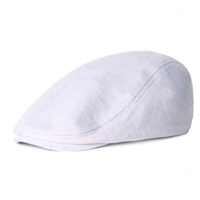 Men's Flat Cap Black White Polyester / Cotton Blend Streetwear Stylish 1920s Fashion Outdoor Daily Going out Plain Warm