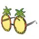 2 Pairs Tropical Pineapple Glasses Novelty Fruit Shape Glasses Funny Hawaiian Party Eyeglasses Summer Beach Party Accessories, 2 Styles Pineapple Fruit Glasses