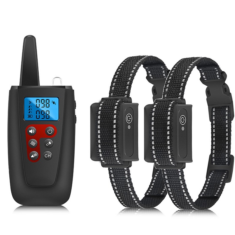 No Shock Dog Training Collar 3300ft Range Beep Vibrating Pet Trainer IPX7 Waterproof Rechargeable Pet Training Collar No Prongs Sound and Vibration Collar