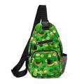 Women's Crossbody Bag Shoulder Bag Chest Bag Polyester Outdoor Daily St. Patrick's Day Zipper Print Large Capacity Lightweight Multi Carry Clover Light Green Dark Green Green