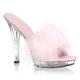 Women's Heels Clogs Mules Sexy Shoes Stilettos Furry Feather Party Daily Party Evening Solid Color Summer Feather Stiletto Heel Peep Toe Elegant Sexy Casual Patent Leather Loafer Black White Pink