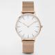 Quartz Analog Quartz Minimalist Casual Classic Stainless Luxury Rose Gold Watch Bracelet Watches Top Brand Ladies Casual Quartz Watch Steel Women's Wristwatch