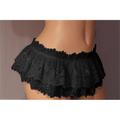 Lady Sexy Lace Pleated Lotus Leaf Lace Lovely Temptation Thong Pants
