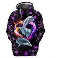 Men's Hoodie Pullover Hoodie Sweatshirt Lightweight Hoodie Black Blue Purple Rainbow Hooded Graphic Octopus Print Daily Sports Streetwear 3D Print Casual Big and Tall Athletic Summer Spring Clothing