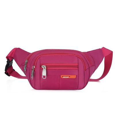 Black Waterproof Waist Bag – Multi-Pocket Fanny Pack for Travel, Hiking, Running, and Outdoor Sports