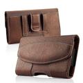 1pc Genuine Leather Waist Bag Mobile Phone Bag, Men's Mini Case Belt Bag Coin Purse