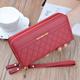 Long Women's Wallet Female Purses Tassel Coin Purse Card Holder Wallets Double Zipper Pu Leather Clutch Luxury Money Phone Bag