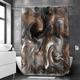 Shower Curtain with Hooks,Marble Pattern Abstract Art Fabric Home Decoration Bathroom Waterproof Shower Curtain with Hook Luxury Modern