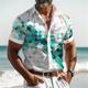 Plaid Vacation Men's Resort Hawaiian 3D Printed Shirt Button Up Short Sleeve Summer Beach Shirt Vacation Daily Wear S TO 3XL