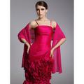 Shawls Chiffon Wedding / Party Evening / Casual Wedding Guest Wraps / Shawls With Draping / Solid