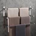 Wall Mounted Towel Rack,Stainless Steel 3-TierTowel Bar Storage Shelf for Bathroom 30cm~70cm Towel Holder Towel Rail Towel Hanger(Black/Chrome/Brushed Golden/Brushed Nickel)