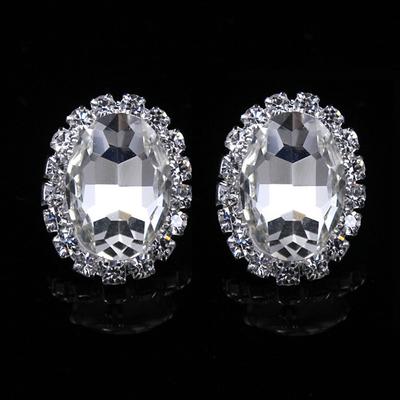 1 Pair Stud Earrings For Women's Birthday Party Evening Gift Alloy Vintage Style Fashion Diamond