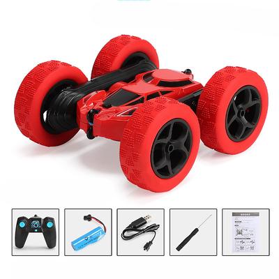 Car Stunt Remote Control Vehicle Off-road Remote Control Truck 4WD 2.4GHZ RC Rock Crawler With Headlights Double Sided 360 Flip Remote Control Car Gifts For Boys and Girls