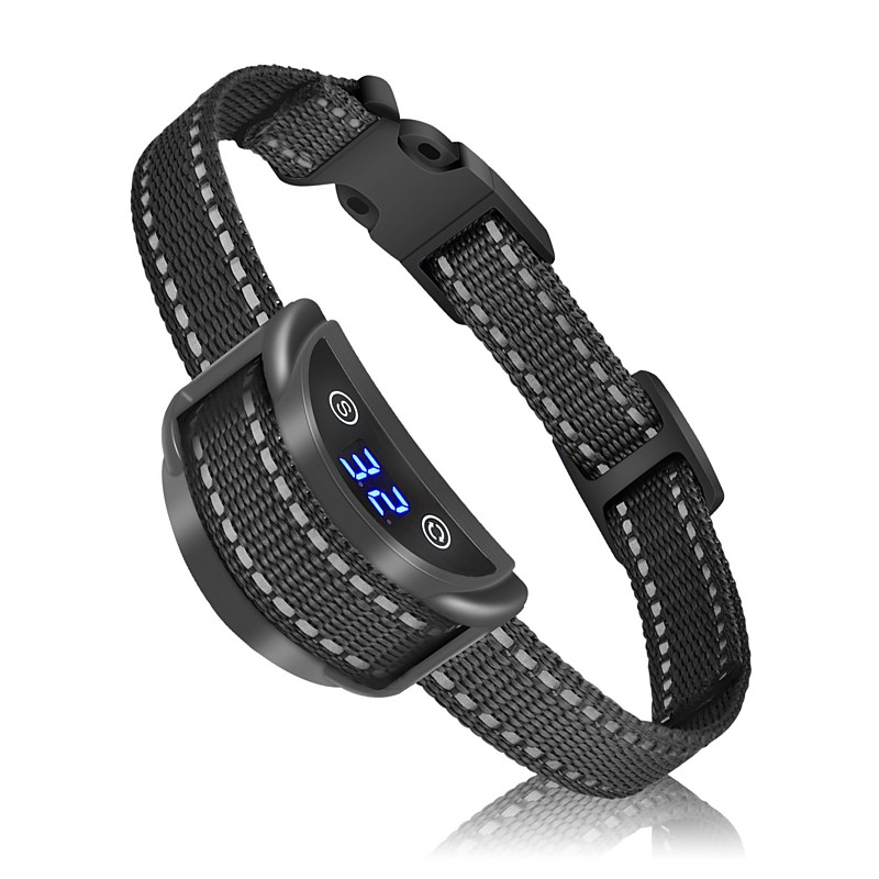 Dog stop barking collar adjustable three modes sound vibration electric shock adjustable sensitivity IP65 waterproof suitable for large medium and small dogs - lightinthebox.com