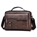 WEIXIER Crossbody Bag Men's Shoulder Bag Vintage Leather Vertical Hand Business Men's Casual Leather Bag Satchel Bag For Men