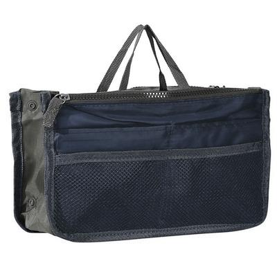 Handbag Organizer Insert for Women – Large Capacity, Zipper Closure, Portable with Handle – Ideal for Travel, Documents, Cards, and Small Items
