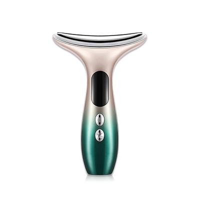 EMS Microcurrent Face Neck Beauty Device LED Photon Firming Rejuvenation Anti Wrinkle Thin Double Chin Skin Care Facial Massager